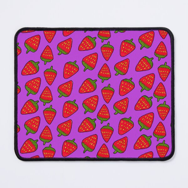 Item preview, Strawberry Fruit Pattern on Pink Purple designed and sold by Harriet Linton.