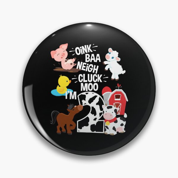 Item preview, Oink Baa Neigh Cluck Moo I'm 2 Yrs Old Farm Theme Birthday designed and sold by MalloWilli.
