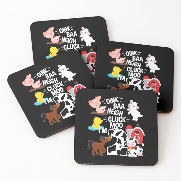 Item preview, Oink Baa Neigh Cluck Moo I'm 2 Yrs Old Farm Theme Birthday designed and sold by MalloWilli.