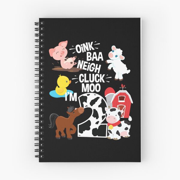 Item preview, Oink Baa Neigh Cluck Moo I'm 2 Yrs Old Farm Theme Birthday designed and sold by MalloWilli.