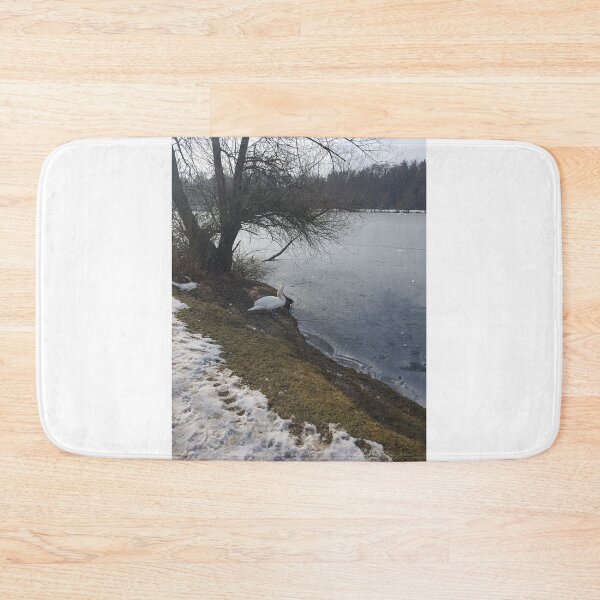 Item preview, swan at the frozen lake designed and sold by barbich.