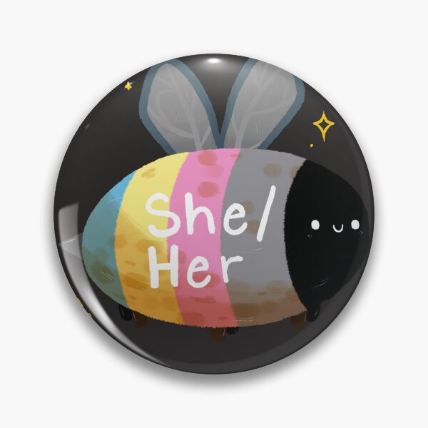 Item preview, Polygender she/her Bee designed and sold by Smoltsuki.