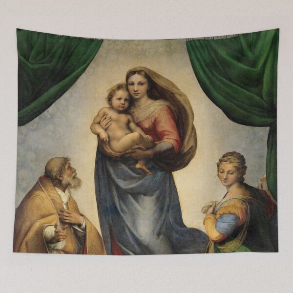 Item preview, The Sistine Madonna by Rafael designed and sold by ArtHistoryLover.