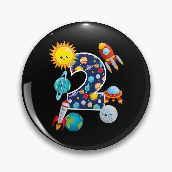 Item preview, Outer Space 2 Year Old 2nd Birthday Party Boys Girls designed and sold by MalloWilli.