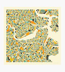 BOSTON MAP Photographic Print