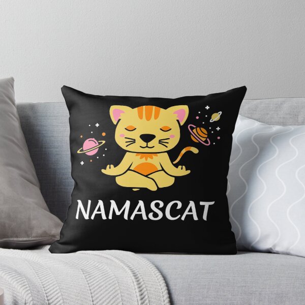 Item preview, zen yoga cat space meditation sport training designed and sold by la-petite-folie.