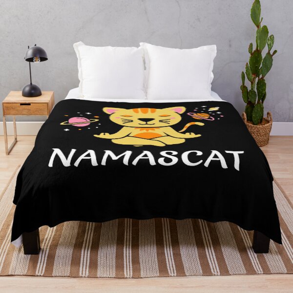 Item preview, zen yoga cat space meditation sport training designed and sold by la-petite-folie.