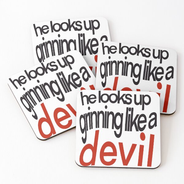 Item preview, he looks up grinning like a devil designed and sold by Avery Sheridan.