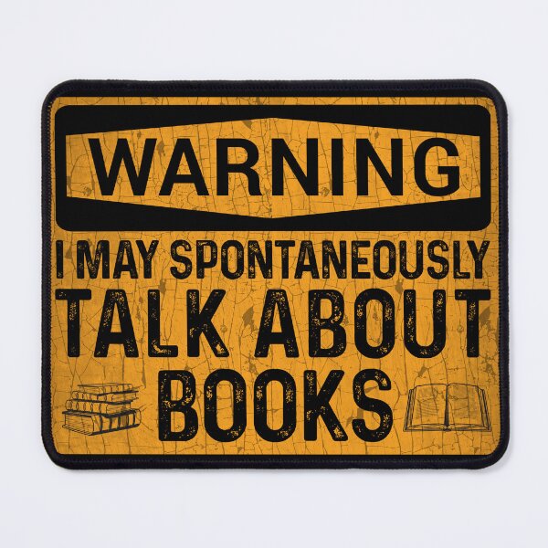 Item preview, Book Lover Warning Sign designed and sold by MintaApparel.