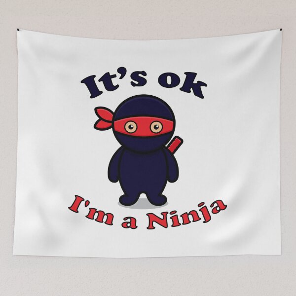 Item preview, Its ok I_m a Ninja - Perfect Ninja T Shirt for Kids _amp_ Adults designed and sold by Shemanhi.