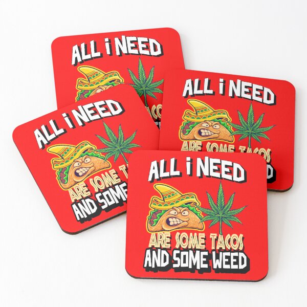 Item preview, All I need Tacos and Weed 420 Cannabis Marijuana Funny Fiesta designed and sold by YomeHayin.