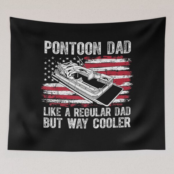 Item preview, American Pontoon Captain - Distressed Retro Vintage American Tee Design Gift Idea for Pontoon Lovers and Pontoon Owners designed and sold by Prince - Bestseller ★★★★★.