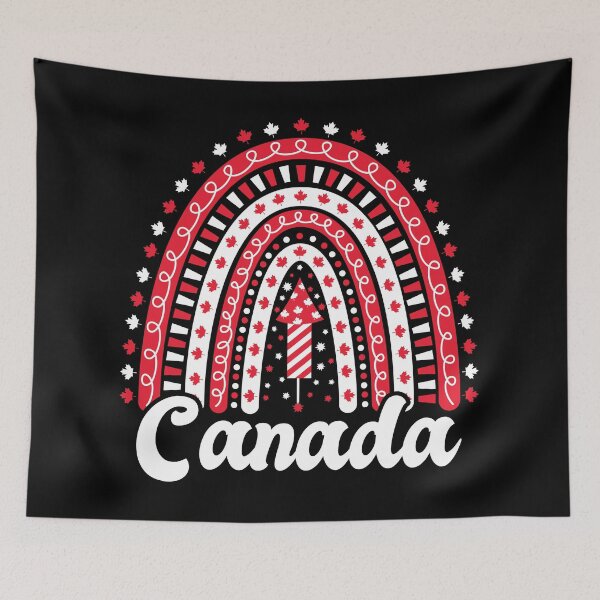 Item preview, Patriotic Canadian Boho Rainbow July 1st Canada Day designed and sold by mrhighsky.