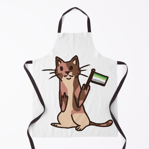 Item preview, Aromantic Pride Cat designed and sold by Violentsapphic.