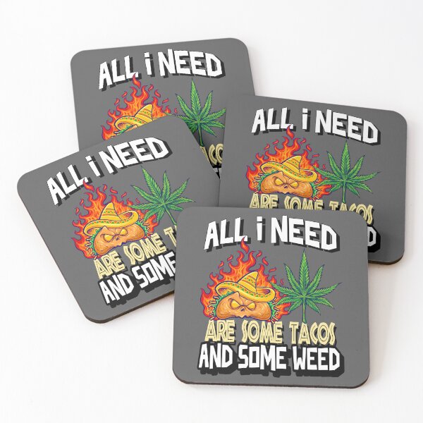 Item preview, All I need Tacos and Weed 420 Cannabis Marijuana Funny Fiesta designed and sold by YomeHayin.
