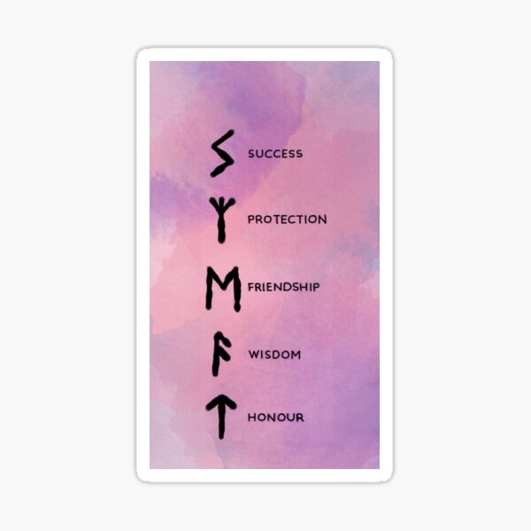 "Bind Runes Success, Protection, Friendship, Wisdom, Honour" Sticker