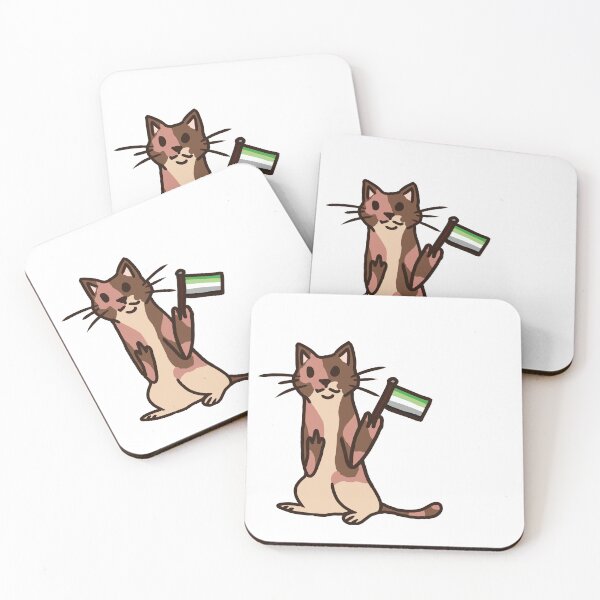Item preview, Aromantic Pride Cat designed and sold by Violentsapphic.