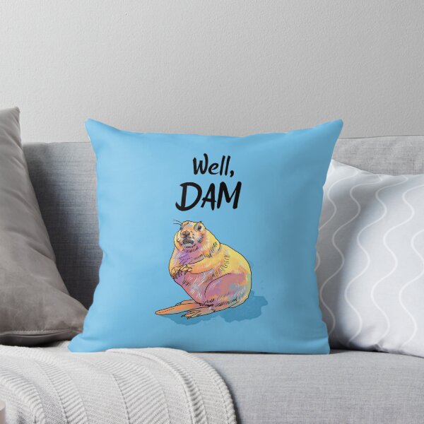 Item preview, Well, Dam - Animal Pun Illustration designed and sold by Flo Art Studio.