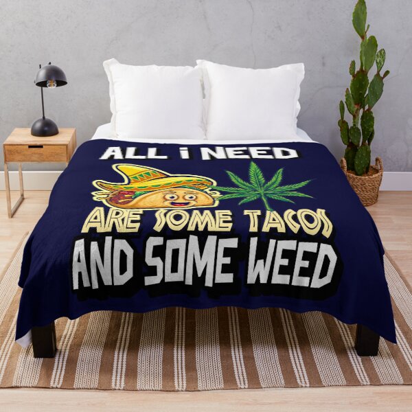 Item preview, All I need Tacos and Weed 420 Cannabis Marijuana Funny Fiesta designed and sold by YomeHayin.