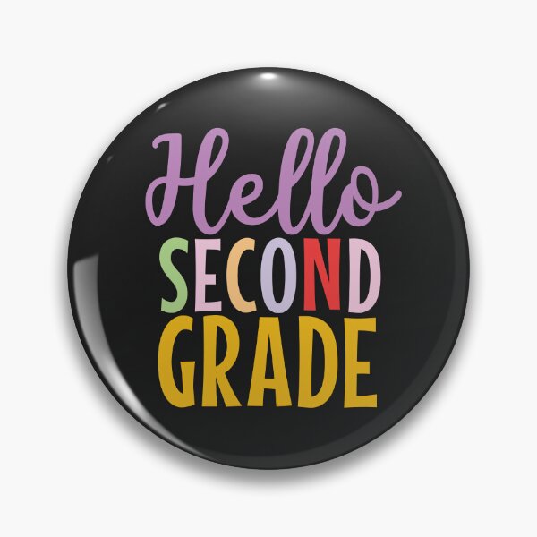 Item preview, Hello Second grade colorful text designed and sold by Think4Prints.