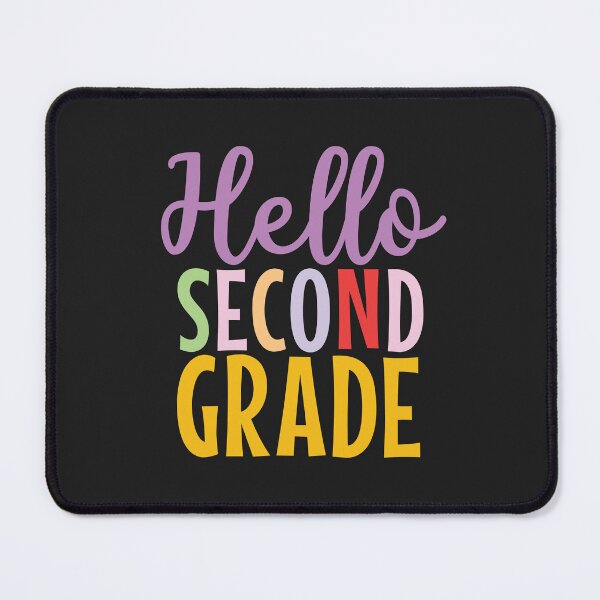 Item preview, Hello Second grade colorful text designed and sold by Think4Prints.