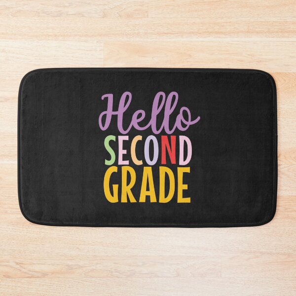 Item preview, Hello Second grade colorful text designed and sold by Think4Prints.