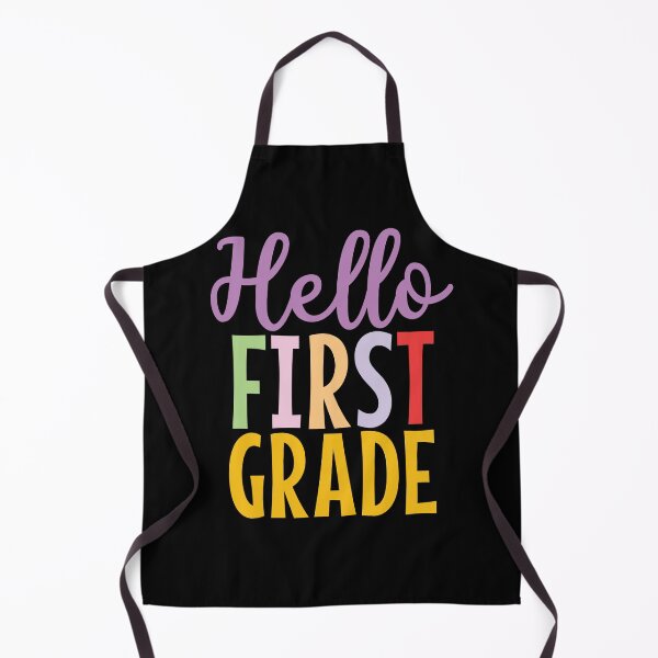 Item preview, Hello First grade colorful text designed and sold by Think4Prints.
