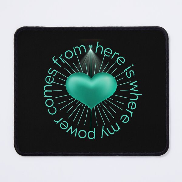 Item preview, Green Powerful Heart Hoodie designed and sold by MagicWolfStar.
