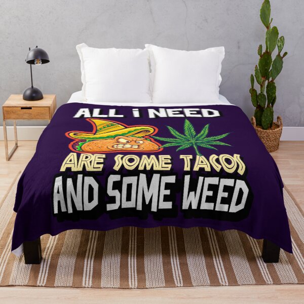 Item preview, All I need Tacos and Weed 420 Cannabis Marijuana Funny Fiesta designed and sold by YomeHayin.