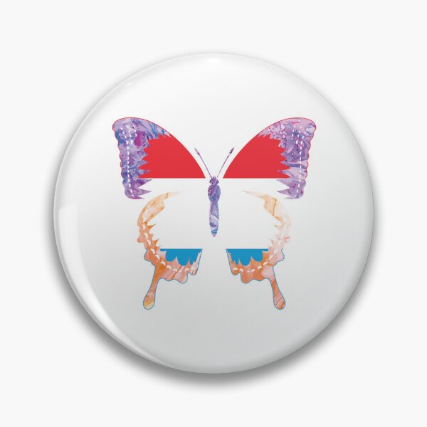Item preview, Luxembourg Flag Butterfly - Luxembourg  designed and sold by pretty4u.