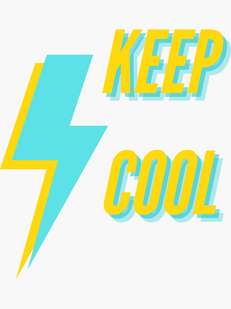 "KEEP COOL" Sticker for Sale by Math2097 Redbubble