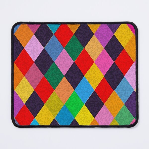 Item preview, MARDI GRAS HARLEQUIN PATTERN Colorful Rhombi by Bulgan Lumini designed and sold by BulganLumini.