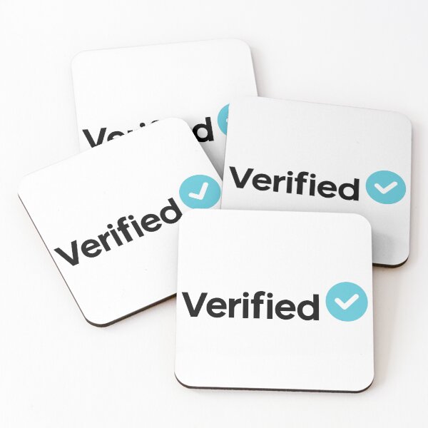 Item preview, Social Media Verified Badge Black Text designed and sold by RaybenMedia.