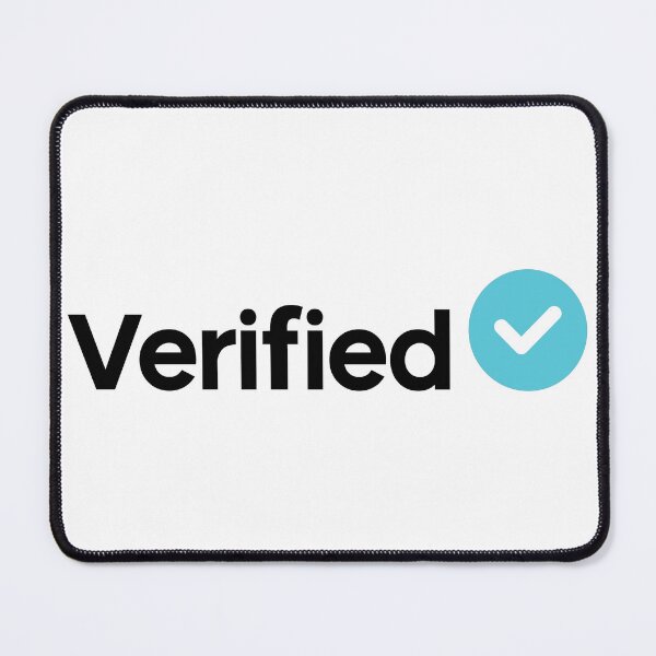 Item preview, Social Media Verified Badge Black Text designed and sold by RaybenMedia.
