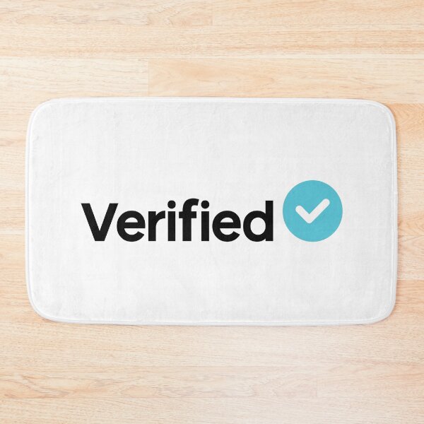 Item preview, Social Media Verified Badge Black Text designed and sold by RaybenMedia.