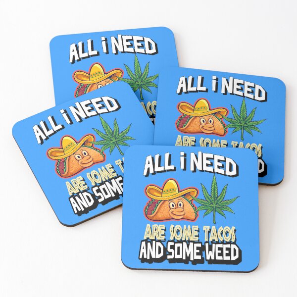 Item preview, All I need Tacos and Weed 420 Cannabis Marijuana Funny Fiesta designed and sold by YomeHayin.