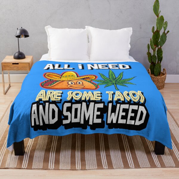 Item preview, All I need Tacos and Weed 420 Cannabis Marijuana Funny Fiesta designed and sold by YomeHayin.
