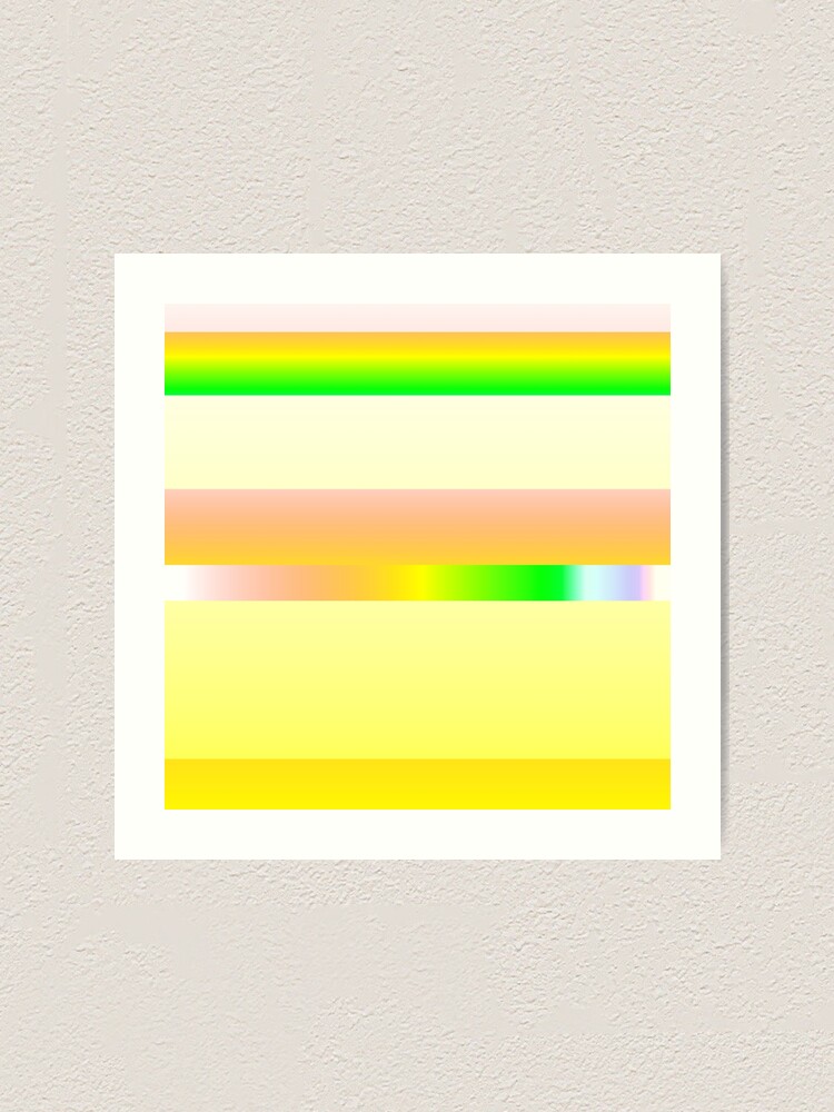 " Yellow summer color palette striped (summer style)" Art Print for Sale by lausn Redbubble