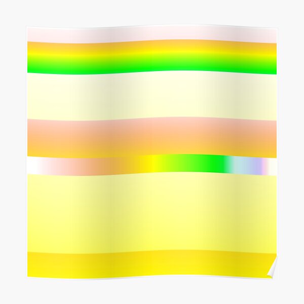 " Yellow summer color palette striped (summer style)" Poster for Sale by lausn Redbubble