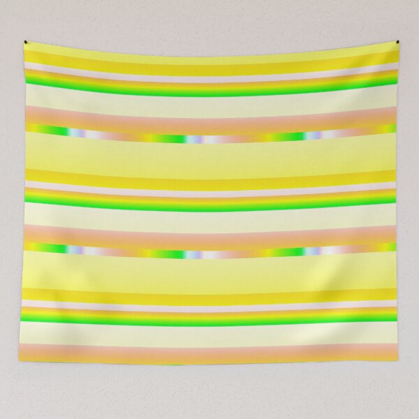 Item preview,  Yellow summer color palette striped (summer style) designed and sold by lausn.
