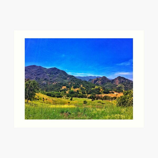 Malibu Mountains 4/23/17 #1 Art Print