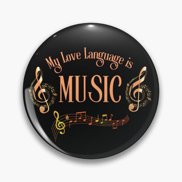 Item preview, My Love Language is Music. Cool Retro Vintage Design.  designed and sold by GEM STYLE.