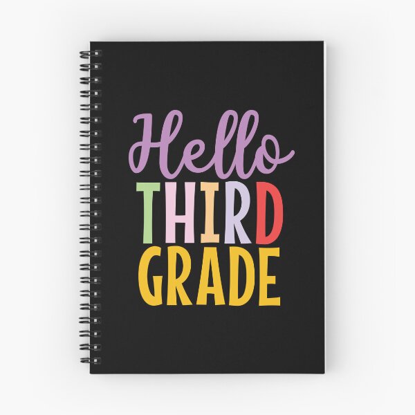 Item preview, Hello Third grade colorful text designed and sold by Think4Prints.
