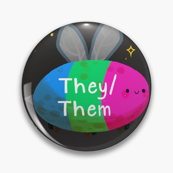 Artikelvorschau, Polysexual they/them Bee entworfen und verkauft von Smoltsuki.