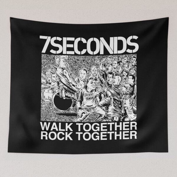 Item preview, 7 Seconds Walk Together Rock Together White designed and sold by thelmajones.