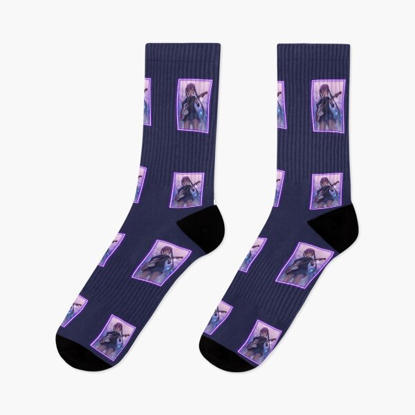 Item preview, Azusa K-Girl in Purple Neon! (on Navy) designed and sold by epinkb.