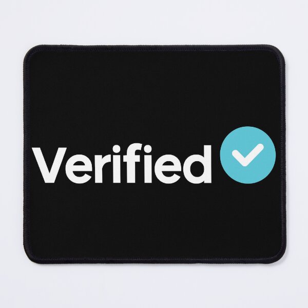 Item preview, Social Media Verified Badge White Text designed and sold by RaybenMedia.