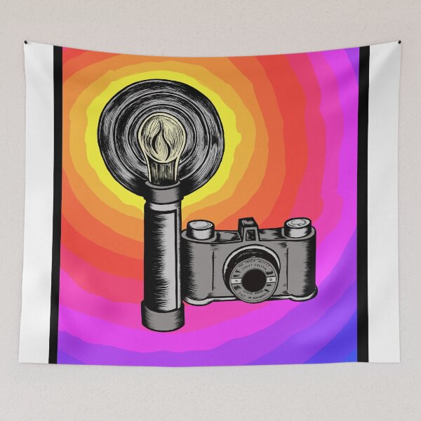 Item preview, Old school camera rainbow photographer design  designed and sold by Artisticanomaly.