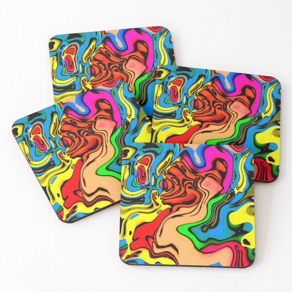 Item preview, artist dreams vibrant swirls abstract designed and sold by Aurorapod.