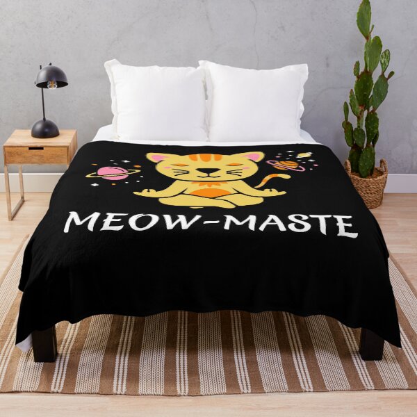 Item preview, zen yoga cat space meditation sport training designed and sold by la-petite-folie.